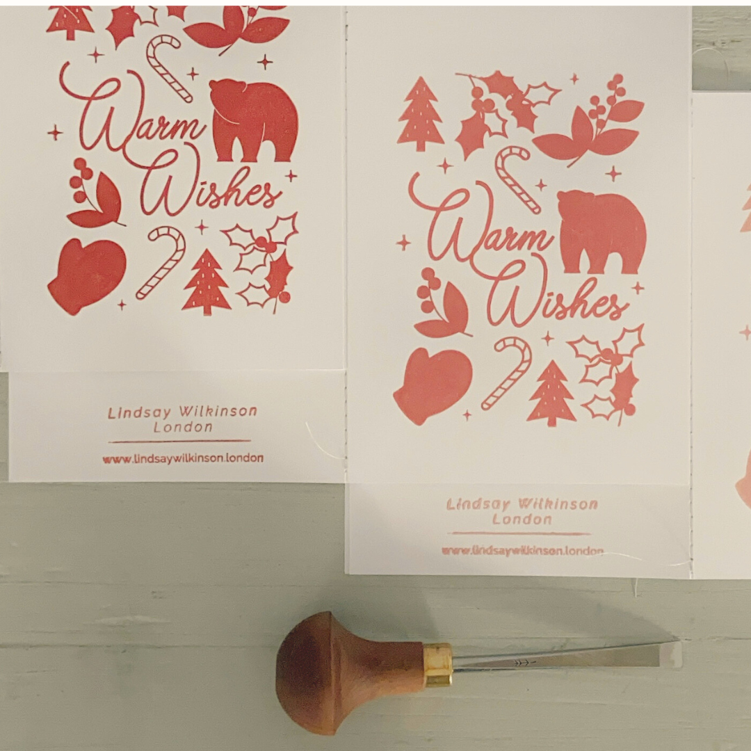 Christmas Card Lino Printing: Click for Tickets