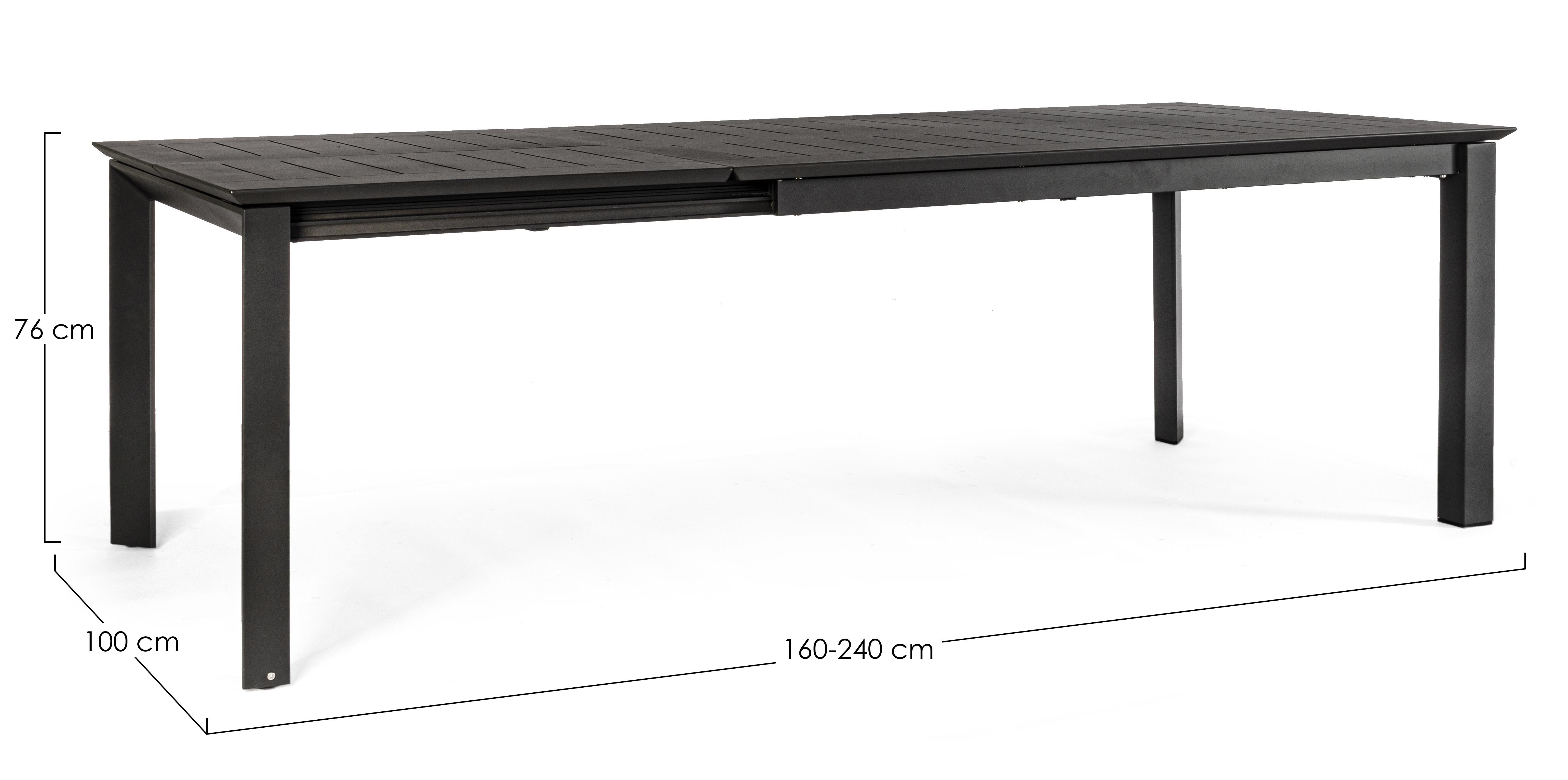 Konnor Charcoal Extending Table