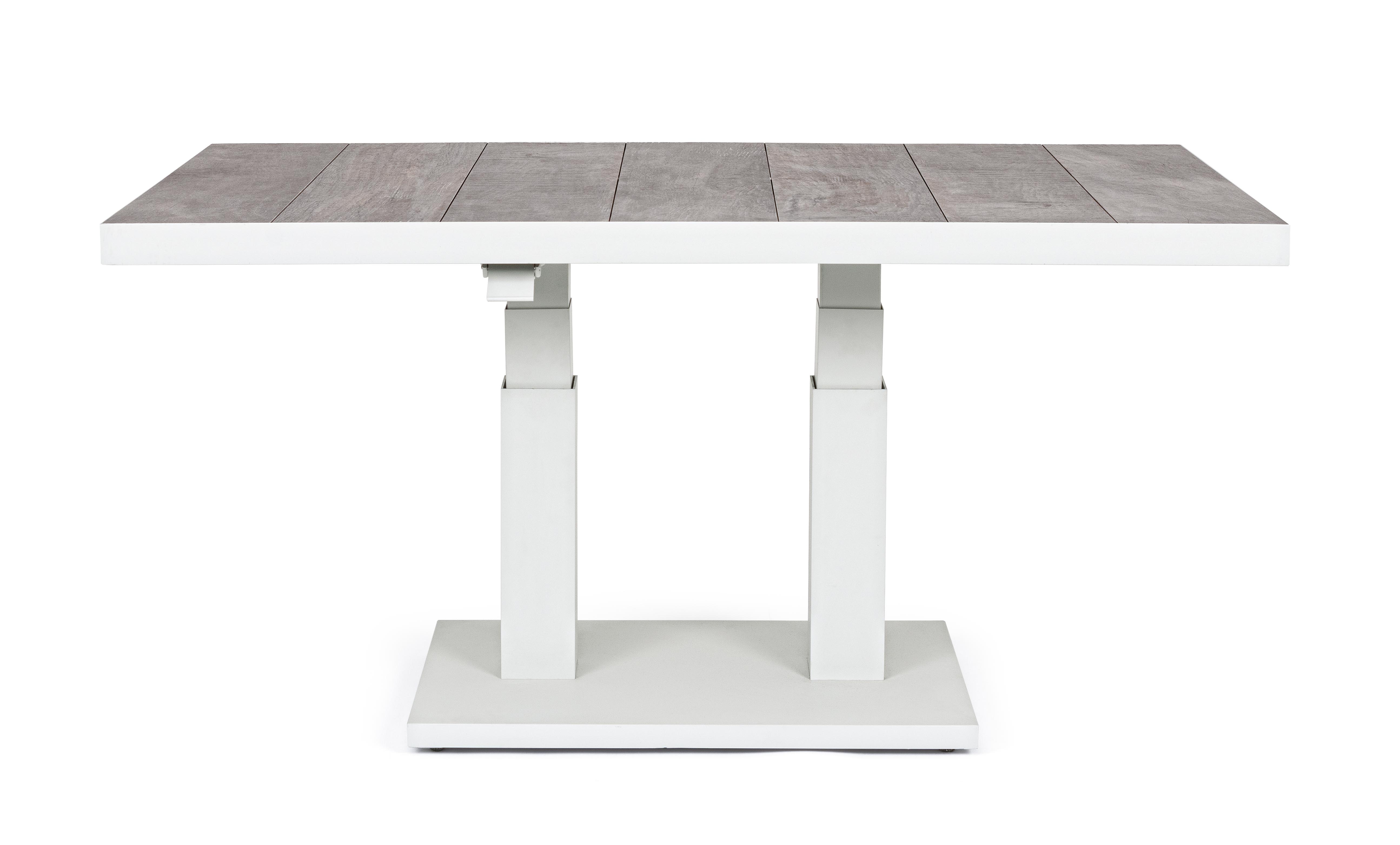 Truman Lunar Height Adjustable Table White