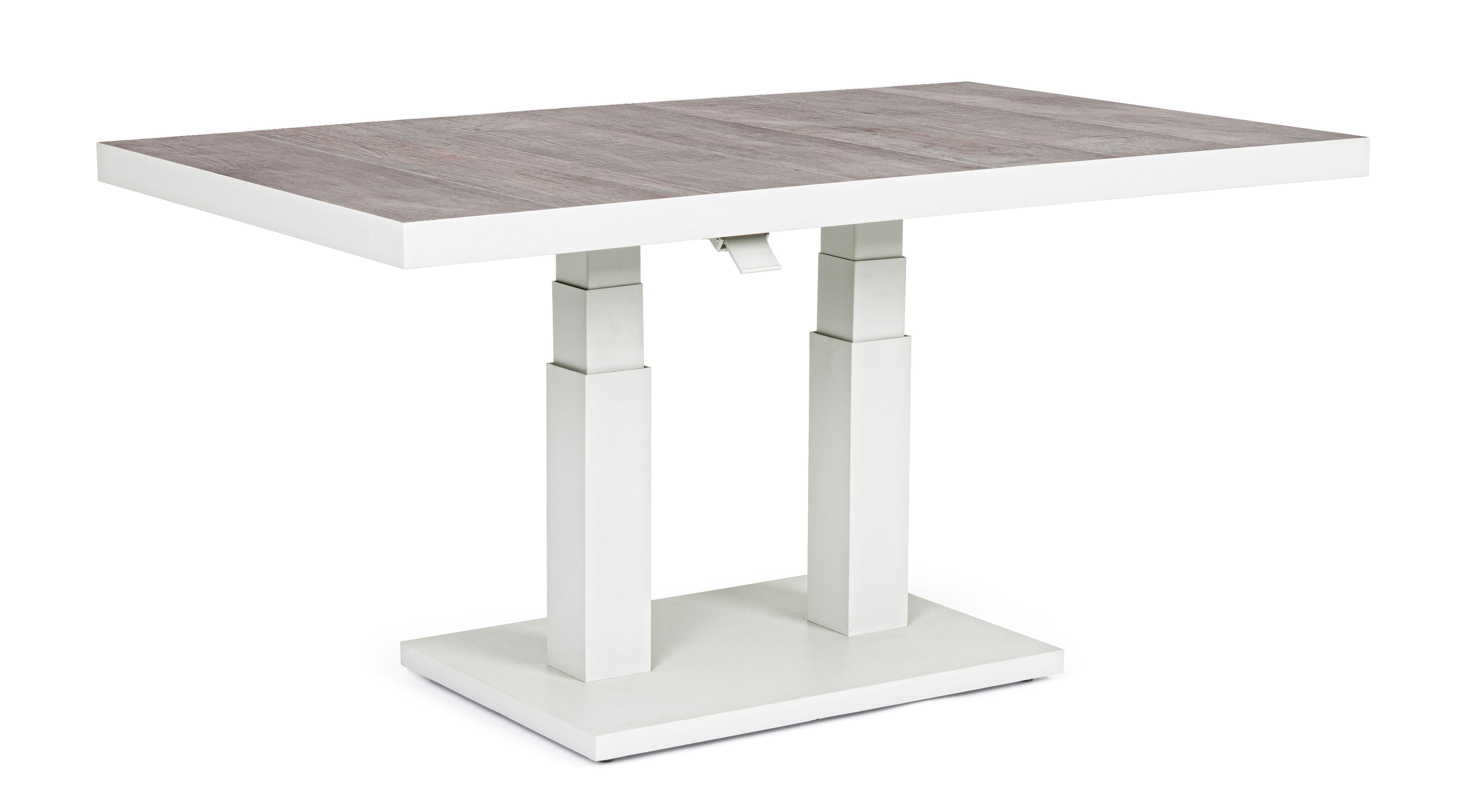 Truman Lunar Height Adjustable Table White