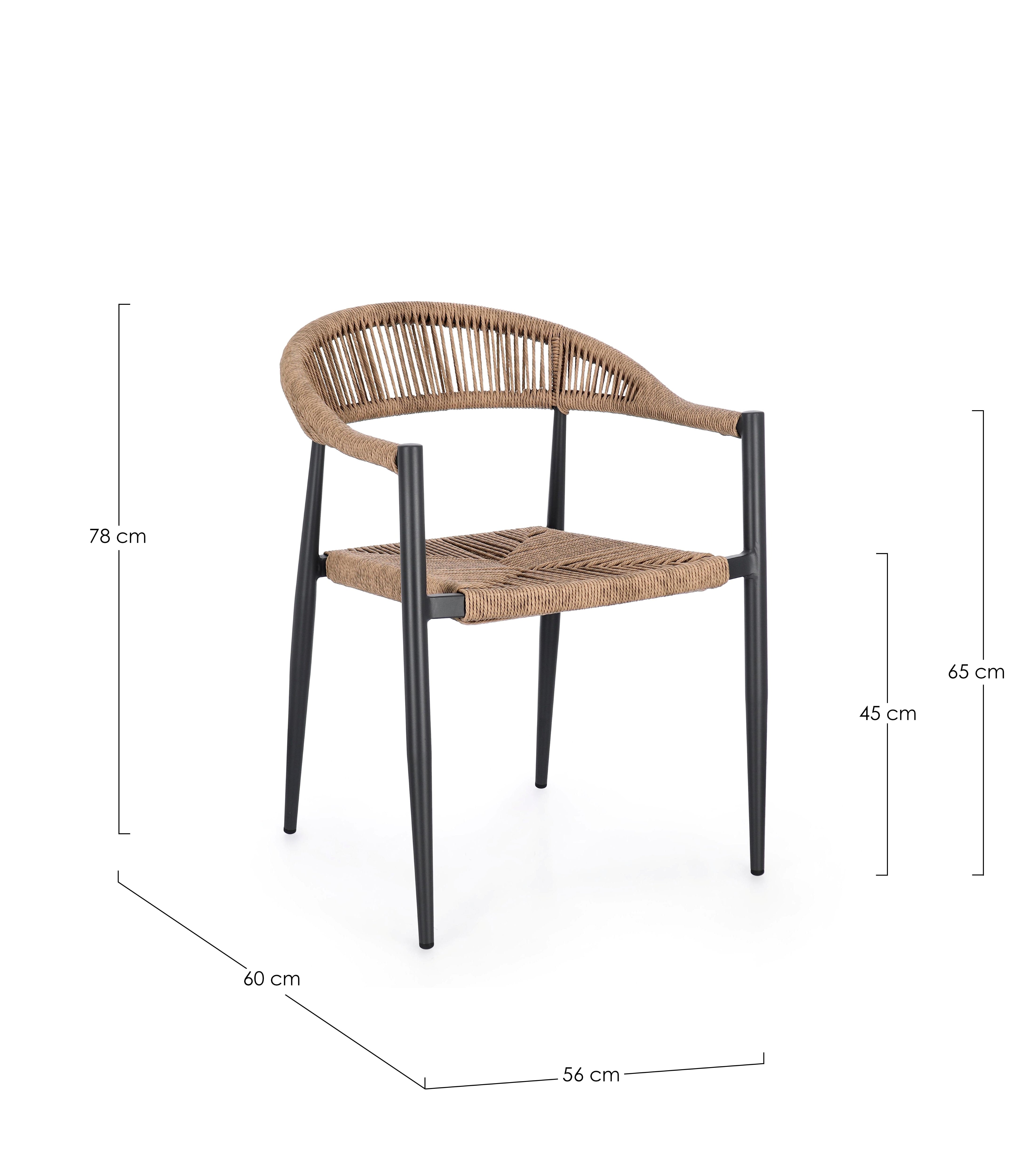 Jandia Charcoal & Natural Chair