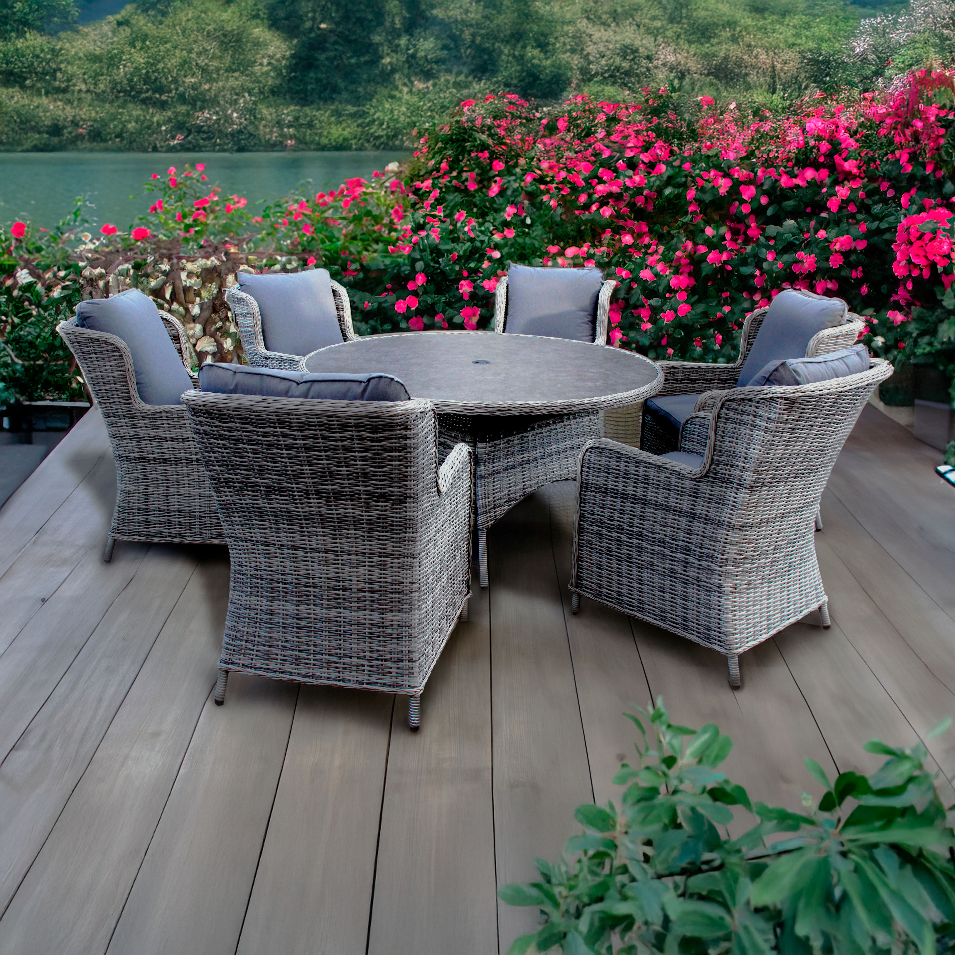 Wroxham Delux 6 Seater Dining Set