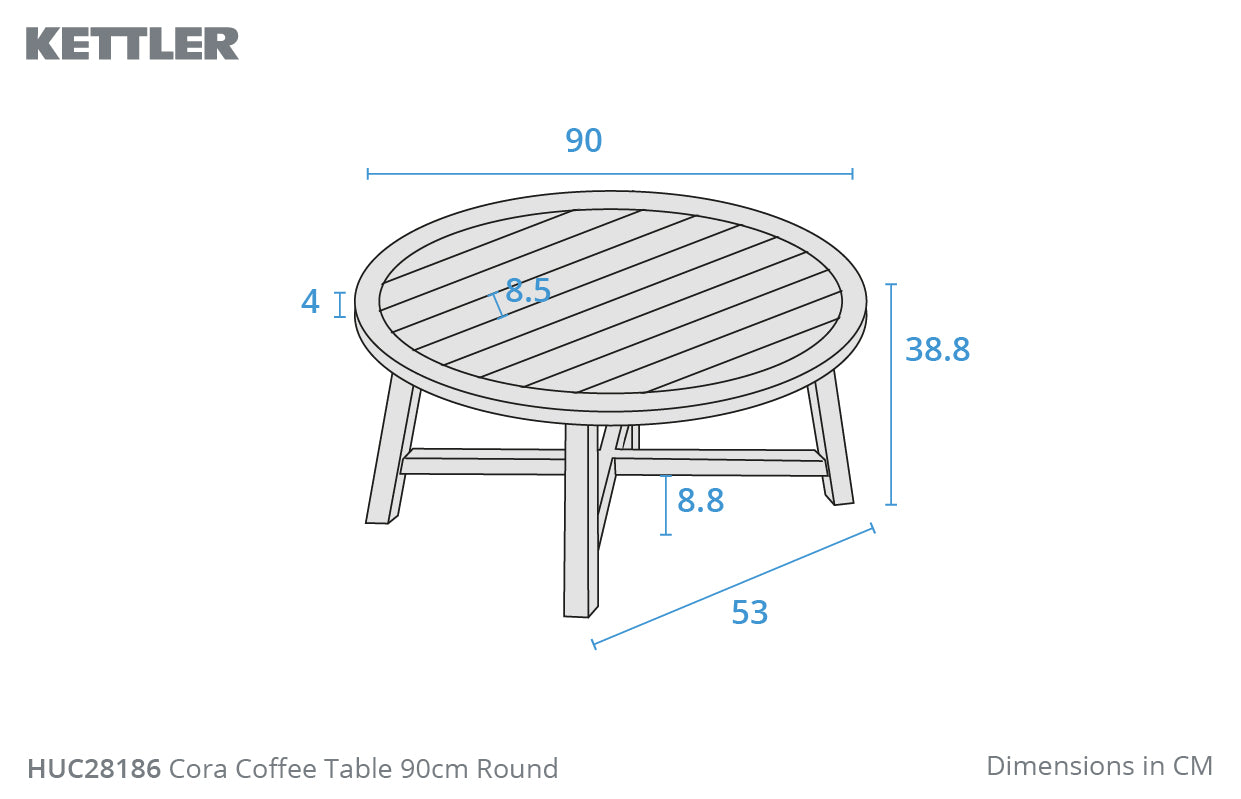 Cora Coffee Table 90cm Round