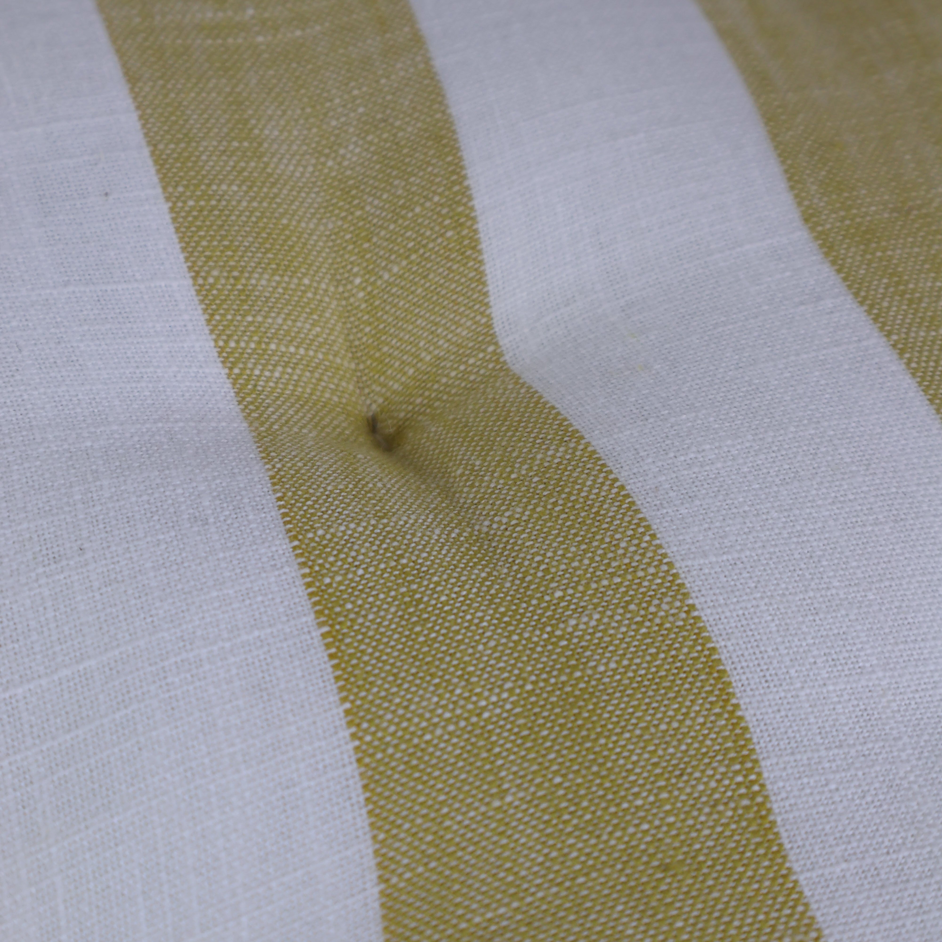 Wide Stripe Seat Pad with Ties Honeydew