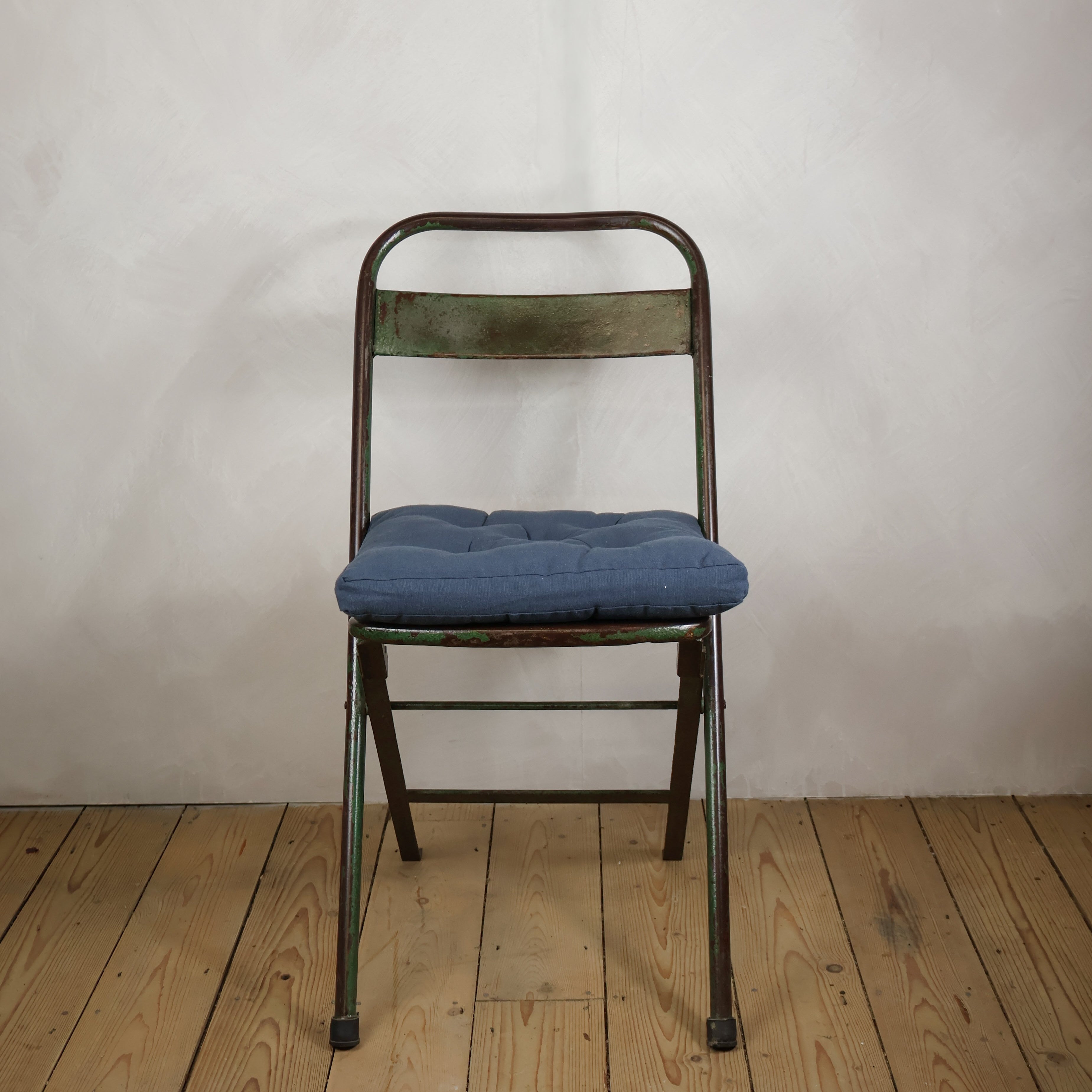 Seat Pad with Ties Slate Blue