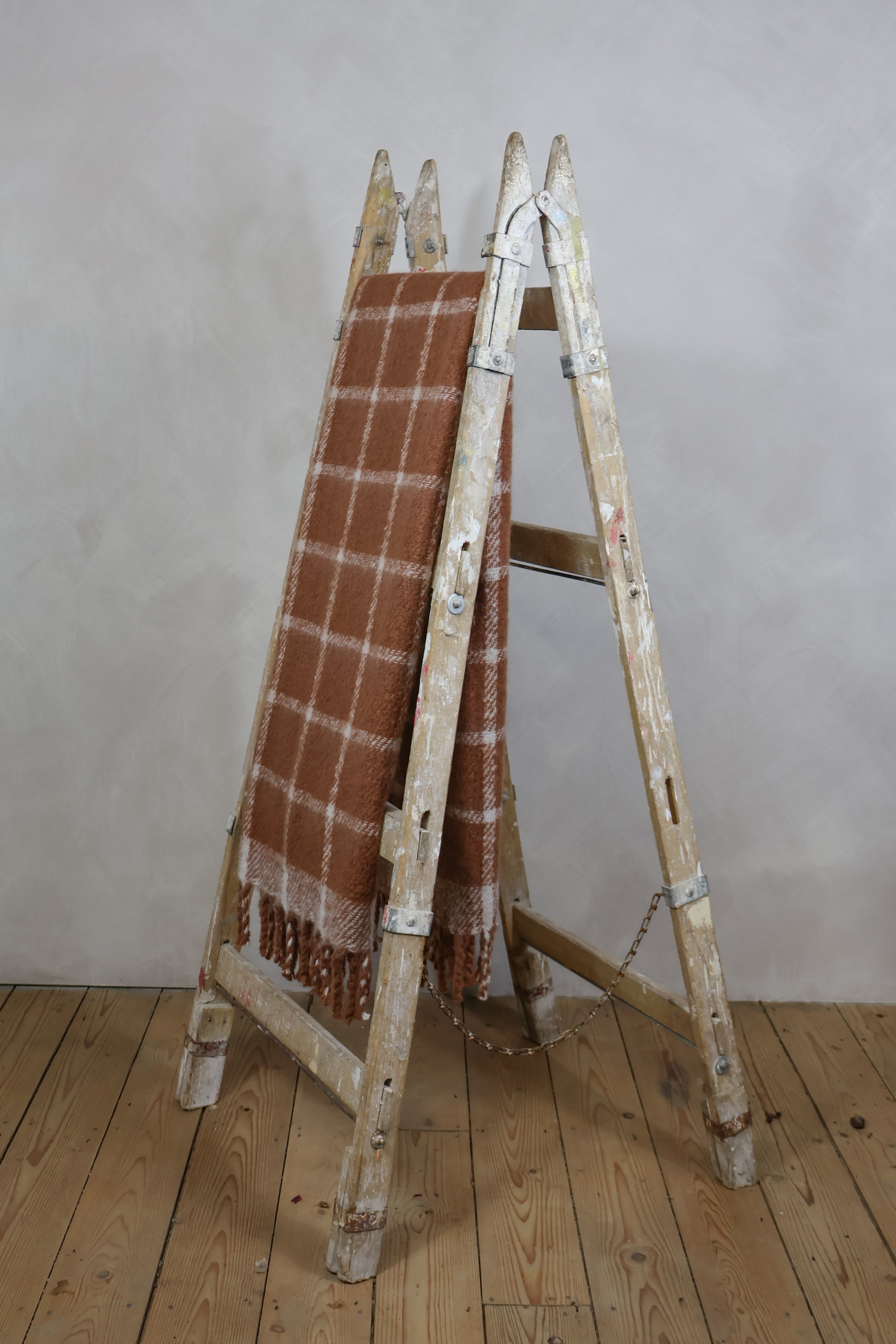 Faux Mohair Chequered Throw