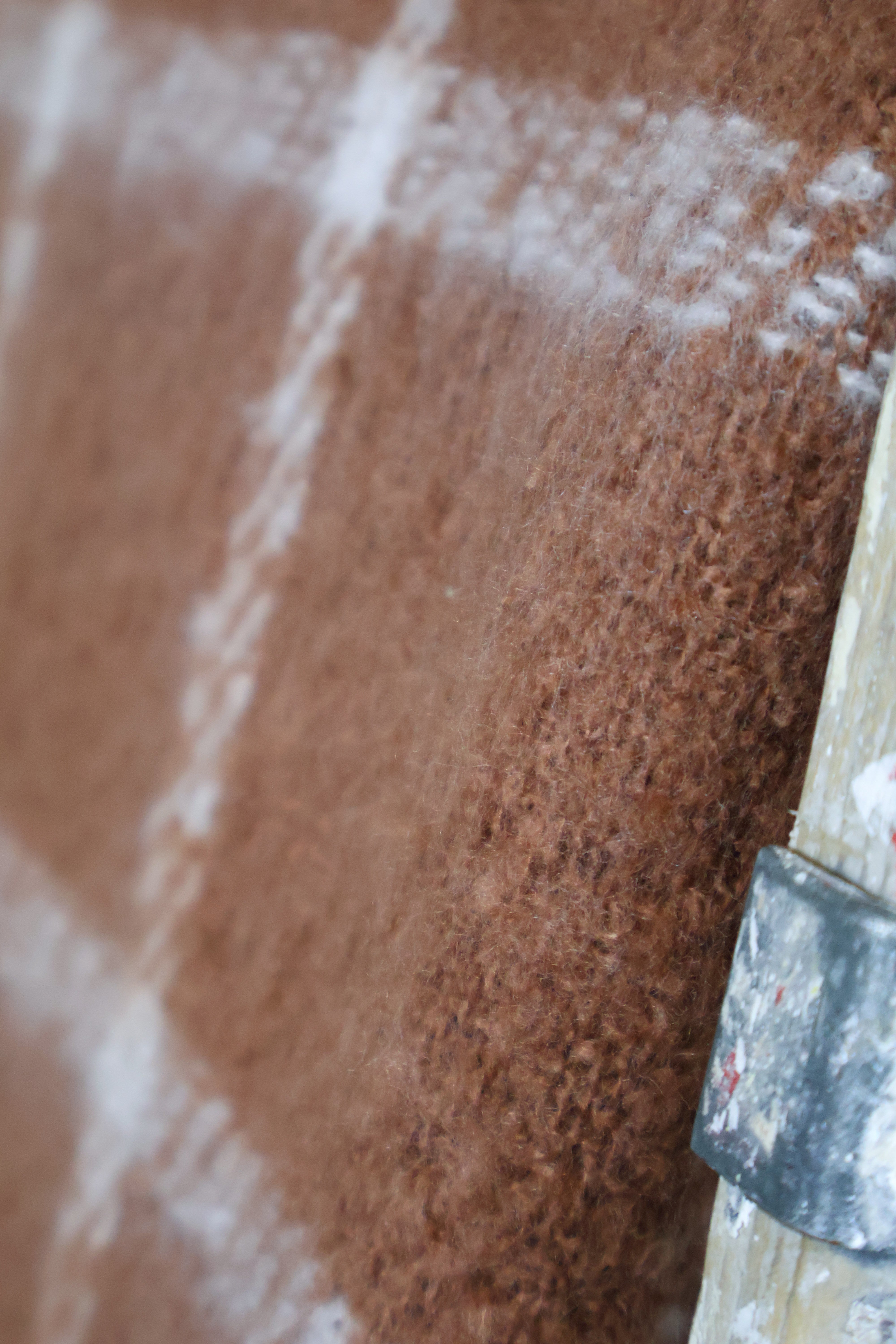 Faux Mohair Chequered Throw