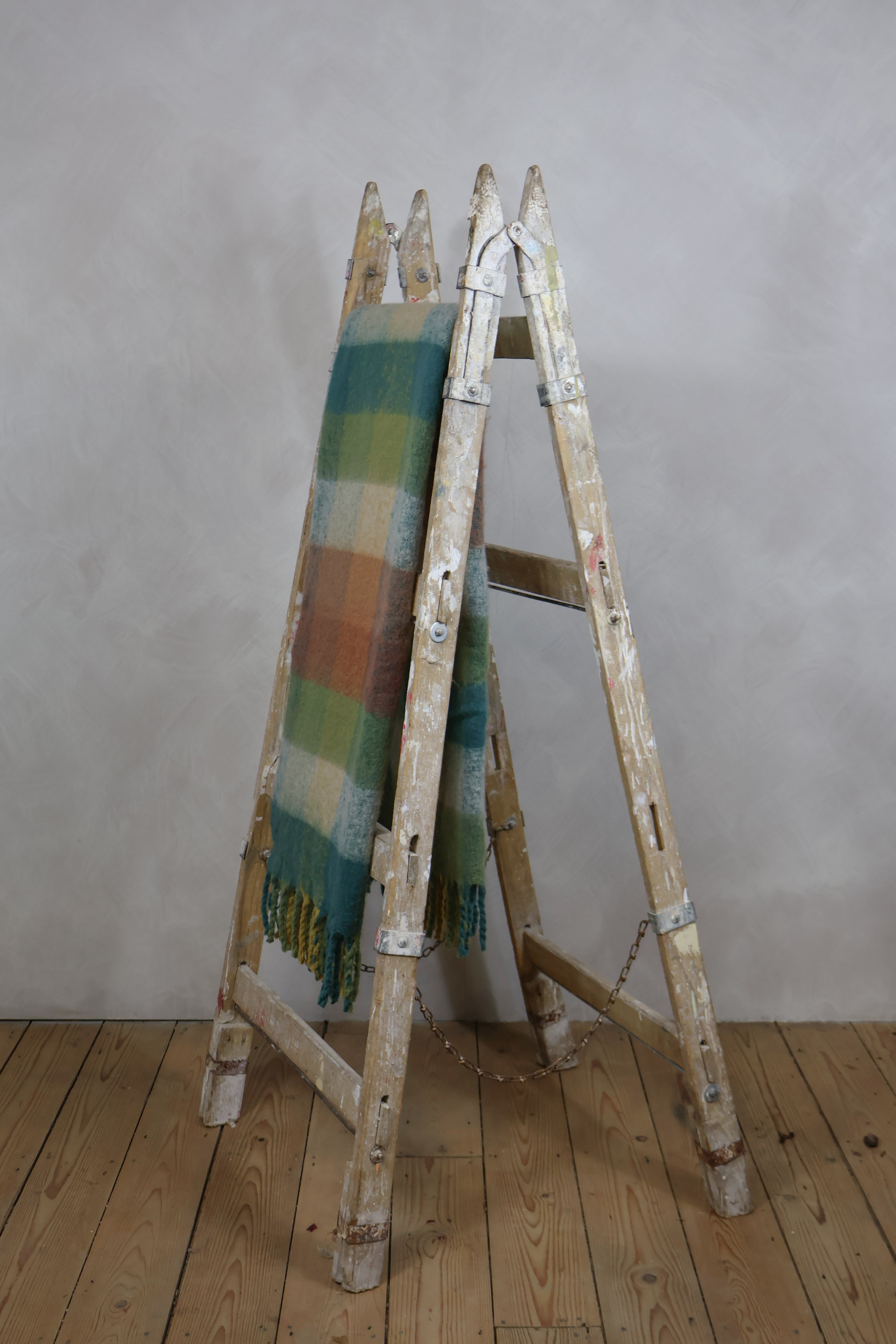 Faux Mohair Check Throw