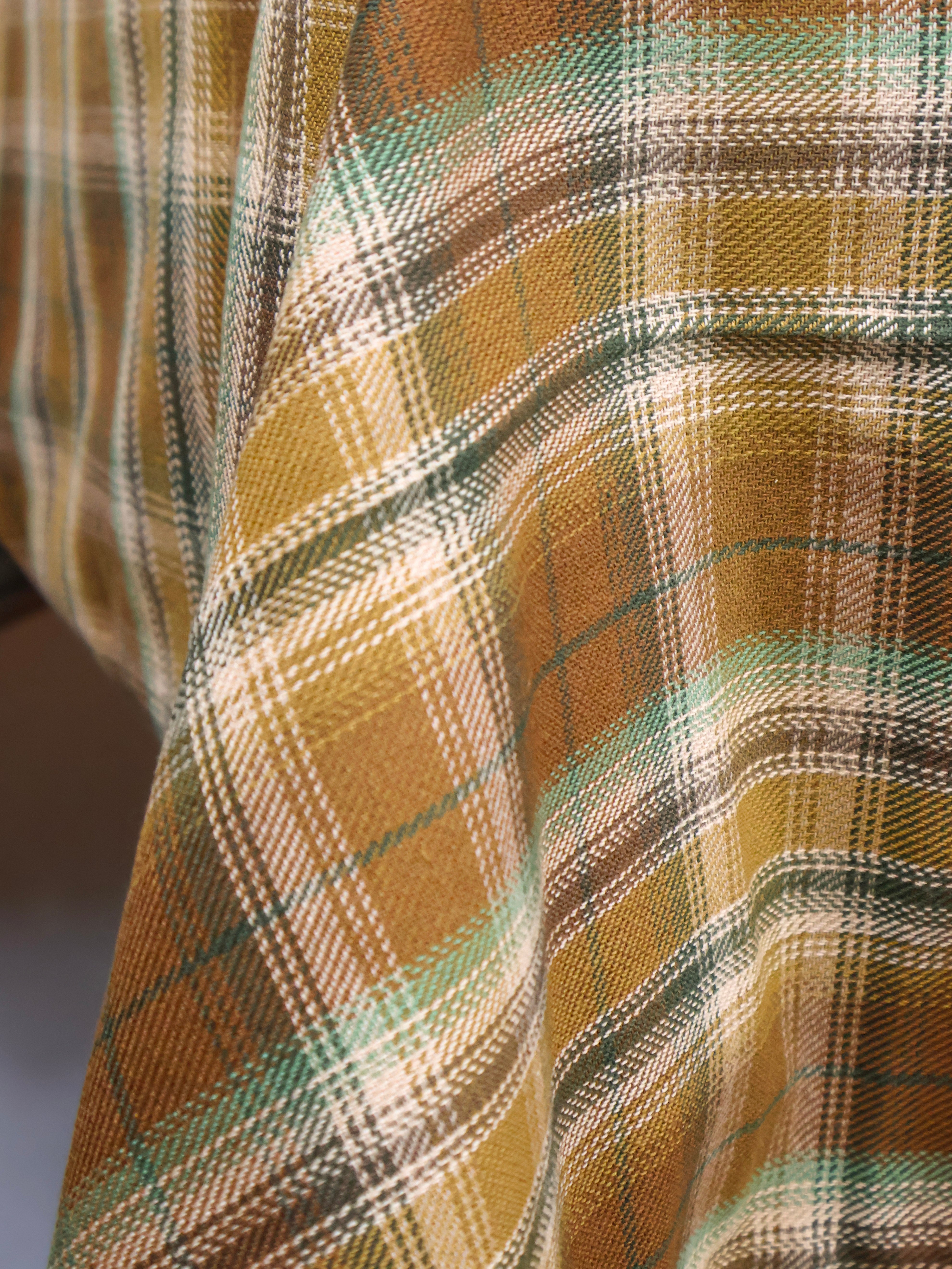 Moorland plaid tablecloth