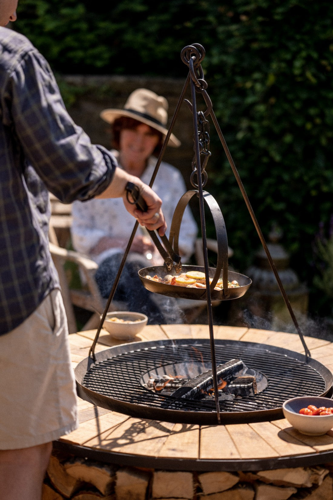 Kadai cooking tripod + chain for 70/80/90cm fire pits