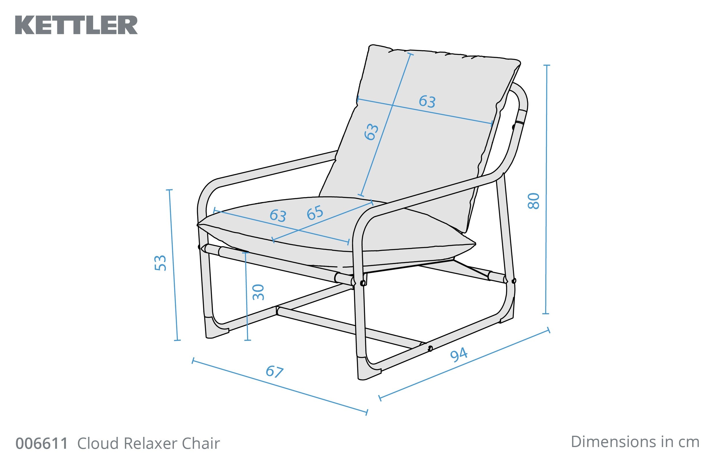 Cloud Relaxer Chair - Forest Green