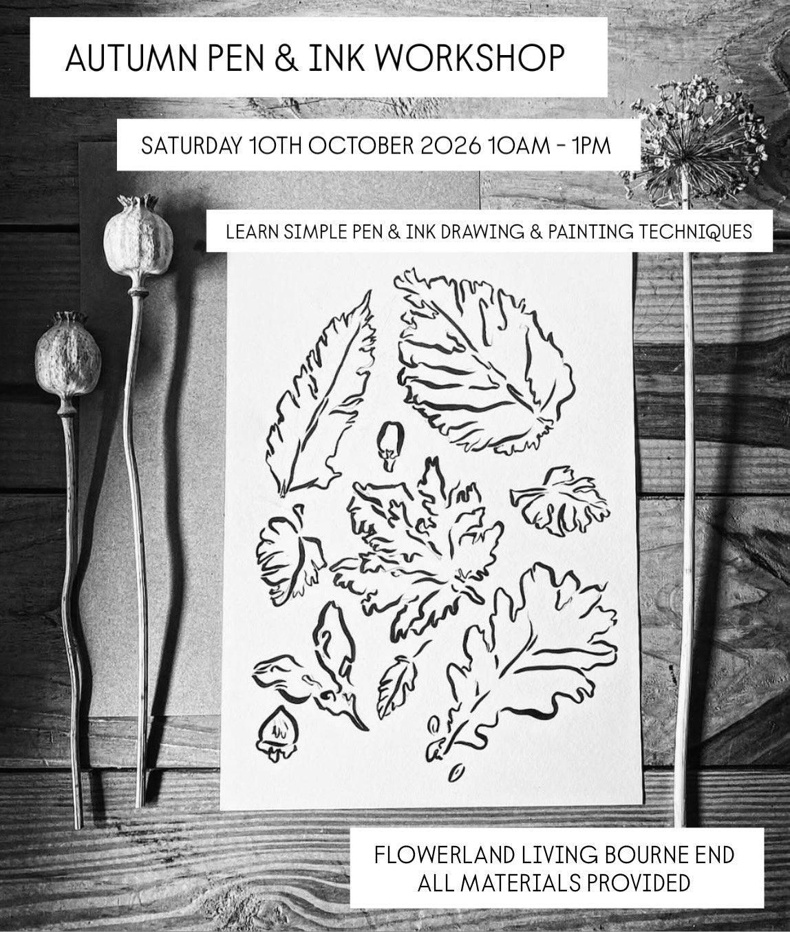 Autumn Pen & Ink Workshop
