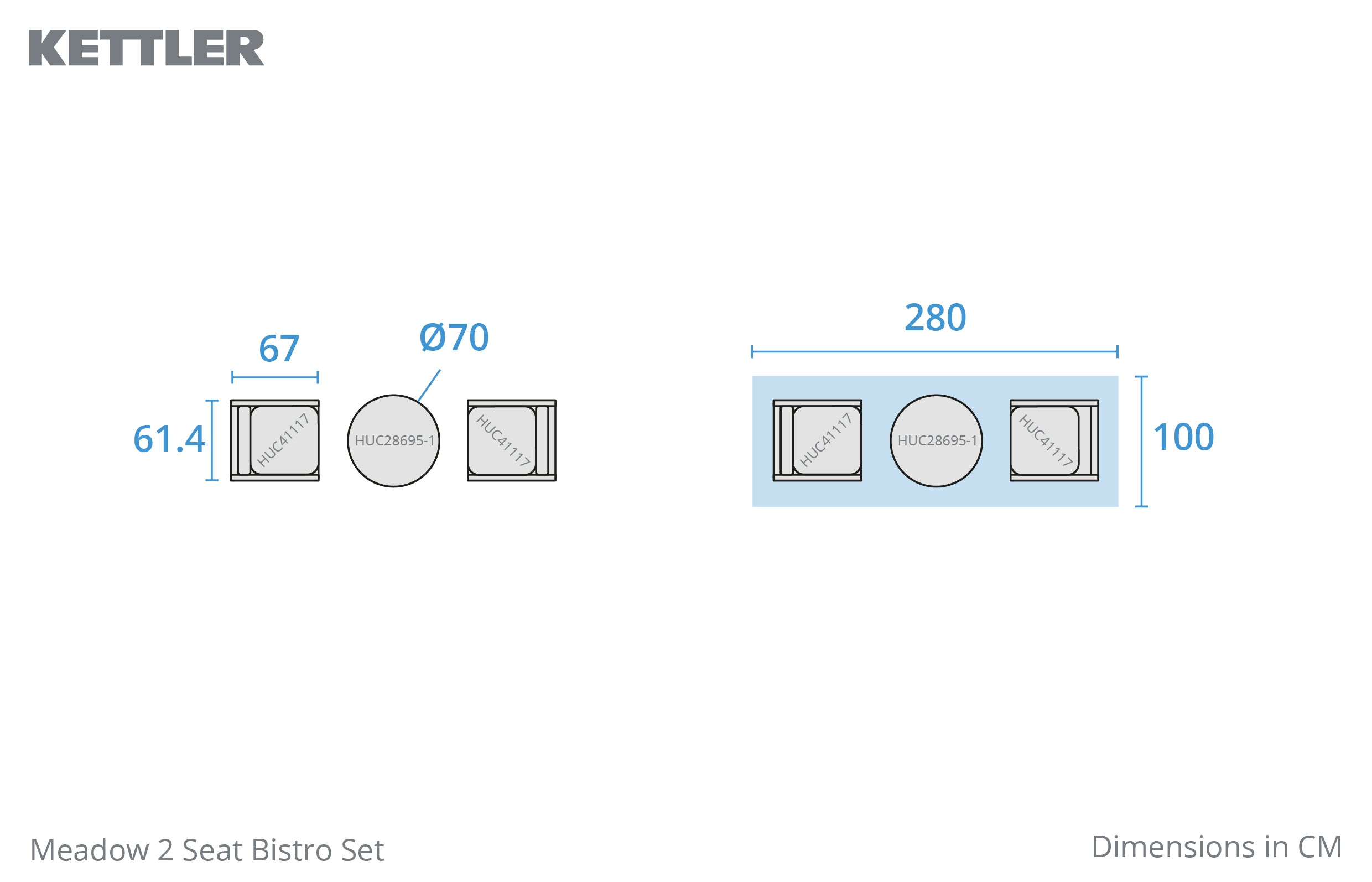 Meadow 2 Seat Bistro