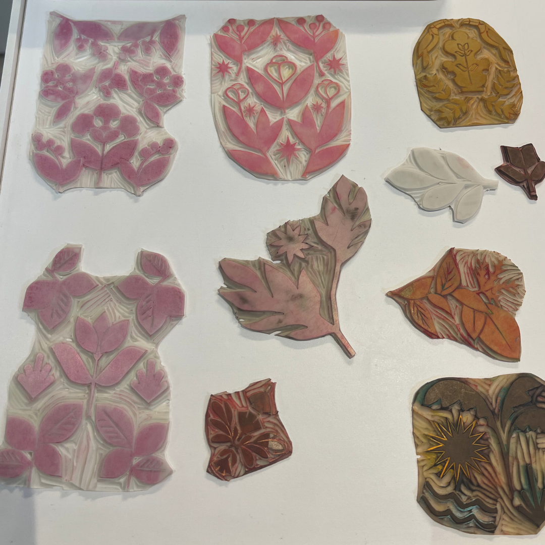 Festive Card Lino Printing