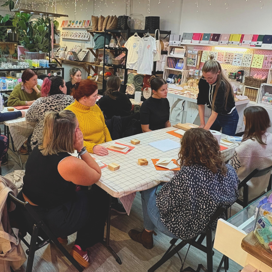 Festive Card Lino Printing