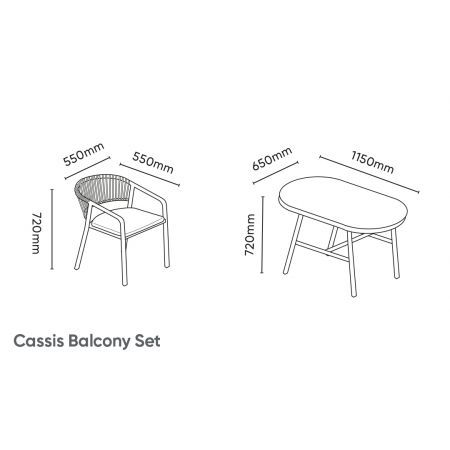 Cassis Balcony Set - image 5